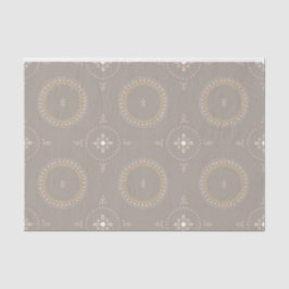Beige Latte Elegant Ornamental Floral Seidenpapier