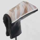 Beige Leaf Golf Cover Headcover (3/4 Vorderseite)