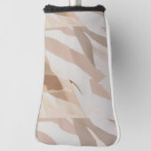 Beige Leaf Golf Cover Headcover (Rotieren 90)
