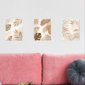 Beige Leaf Zen Minimalistisch Wall Art Bilderwand Sets (Wohnzimmer)