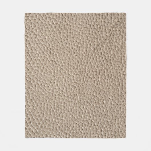 Beige Ledertextur, nahtloser Hintergrund. Fleecedecke (Vorderseite)