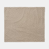 Beige Ledertextur, nahtloser Hintergrund. Fleecedecke (Vorderseite (Horizontal))