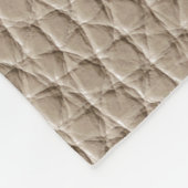 Beige Ledertextur, nahtloser Hintergrund. Fleecedecke (Ecke)