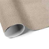 Beige Ledertextur, nahtloser Hintergrund. Geschenkpapier (Rolleneckpunkt)