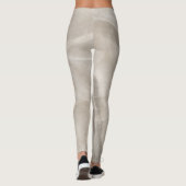 Beige Leggings mit Rose (Rückseite)