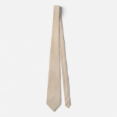 Beige Leinen Krawatte (Vorderseite)