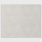 Beige Leinenimitat Hochzeit Geschenkpapier (Flach)