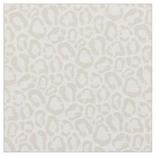 Beige Leopard Animal Print Stoff