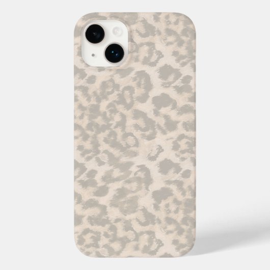 Beige leopard print . Case-Mate iPhone hülle (Rückseite)