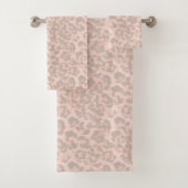 Beige Leopardendrucke. Badetuch-Set Badhandtuch Set (Insitu)