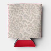 Beige Leopardendrucke. Dosenkühler (Vorderseite)