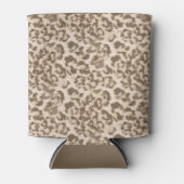 Beige Leopardendrucke. Dosenkühler (Vorderseite)