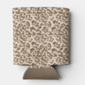 Beige Leopardendrucke. Dosenkühler (Rückseite)