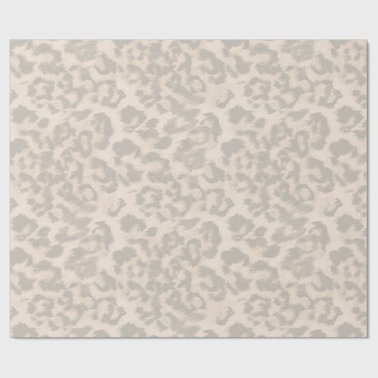 Beige Leopardendrucke. Geschenkpapier (Flach)