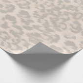 Beige Leopardendrucke. Geschenkpapier (Ecke)