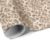 Beige Leopardendrucke. Geschenkpapier (Rolleneckpunkt)