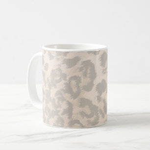 Beige Leopardendrucke. Kaffeetasse