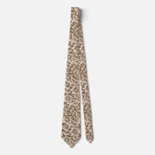 Beige Leopardendrucke. Krawatte (Vorderseite)