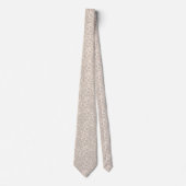 Beige Leopardendrucke. Krawatte (Vorderseite)