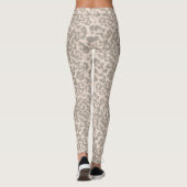 Beige Leopardendrucke. Leggings (Rückseite)