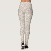 Beige Leopardendrucke. Leggings (Rückseite)