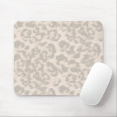Beige Leopardendrucke. Mousepad (Mit Mouse)