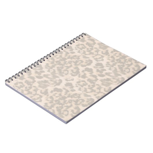 Beige Leopardendrucke. Notizblock (Linke Seite)