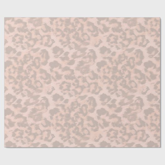 Beige Leopardendrucke, Packpapier (Flach)