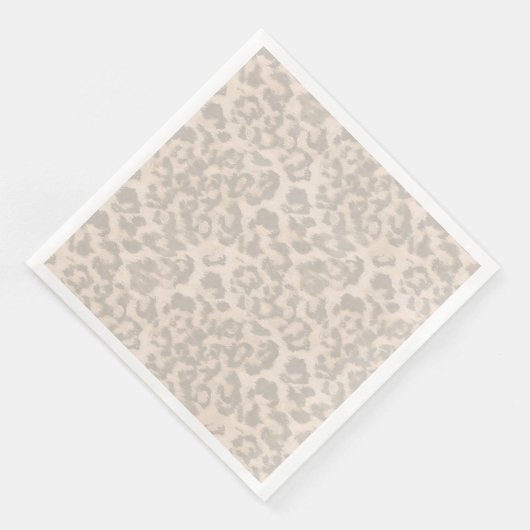 Beige Leopardendrucke. Serviette (Ecke)