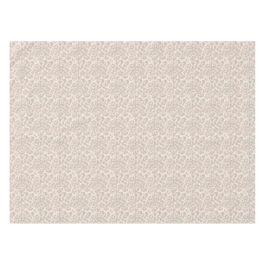 Beige Leopardendrucke. Tischdecke (Vorderseite (Horizontal))