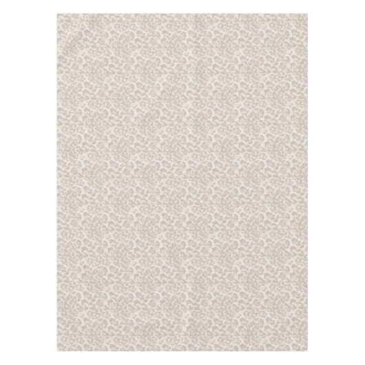 Beige Leopardendrucke. Tischdecke (Vorderseite)