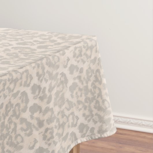 Beige Leopardendrucke. Tischdecke (Beispiel)