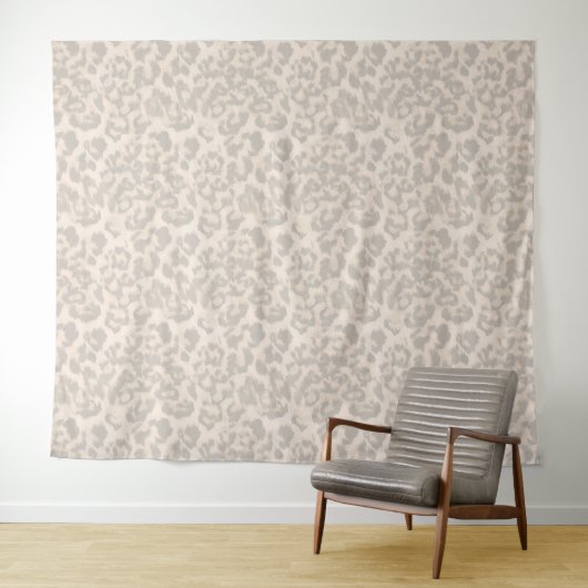 Beige Leopardendrucke. Wandteppich (Beispiel (Horizontal))