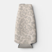 Beige Leopardenprint . Flaschenkühler (Vorderseite)
