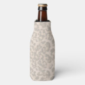 Beige Leopardenprint . Flaschenkühler (Flaschenvorderseite)