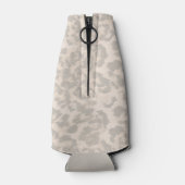 Beige Leopardenprint . Flaschenkühler (Rückseite)
