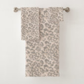 Beige Leopardrucke. Badehandtuch-Set Badhandtuch Set (Insitu)
