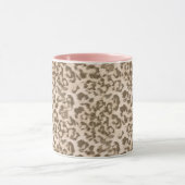Beige Leopardrucke Tasse (Zentrum)