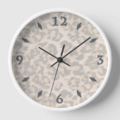 Beige Leopardrucke. Uhr (Vorderseite)