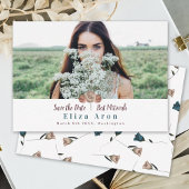 Beige Light Mauve Roses Bat Mitzvah Speichern Sie Hinweiskarte