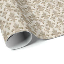 Beige Lilie Wrapping Paper