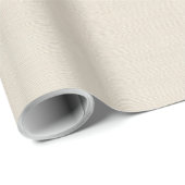 Beige Linen Creme Texture Simple Elegant Geschenkpapier (Rolleneckpunkt)