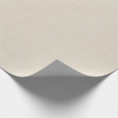 Beige Linen Creme Texture Simple Elegant Geschenkpapier (Ecke)