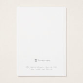 Beige Linen Earring Juwelier Display Card (Rückseite)