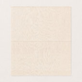Beige Linen Simple Black Script Wedding Platzkarte Visitenkarten (Innenseite Aufgefaltet)