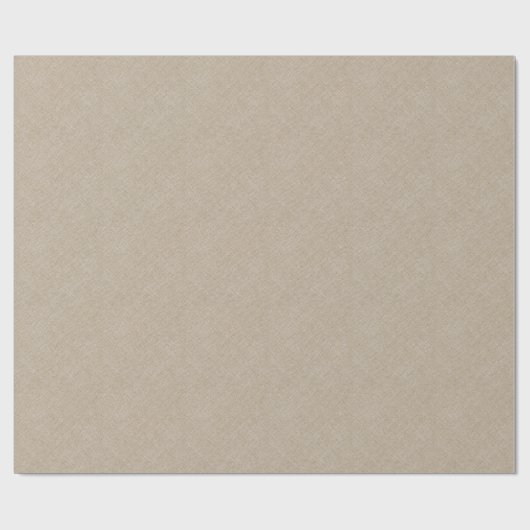 Beige Linen Texture Geschenkpapier (Flach)