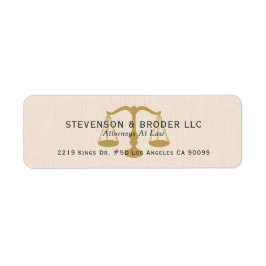 Beige Linen Texture & Gold Justice Scale