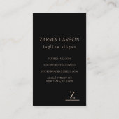 Beige Linen Texture Visitenkarte (Rückseite)