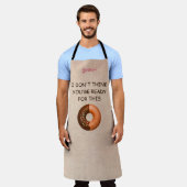 Beige Linen und Donuts Schürze (Getragen)