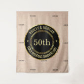 Beige Linen Wandteppich (Vorderseite)